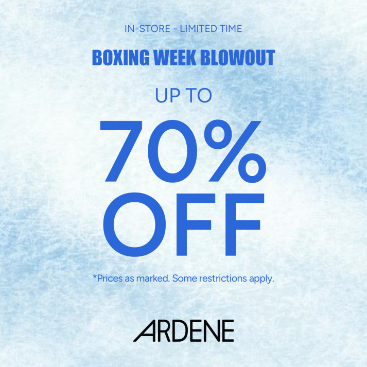 Boxing Week Blowout #ardenelove