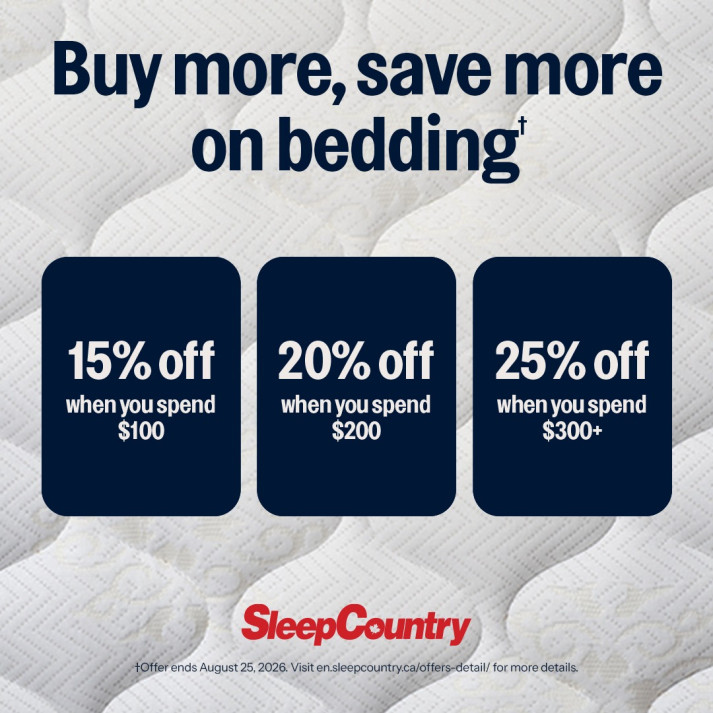 Buy more, save more on bedding*