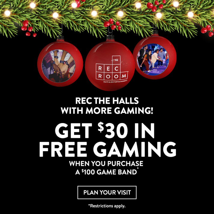 The Rec Room - Holiday Promotion